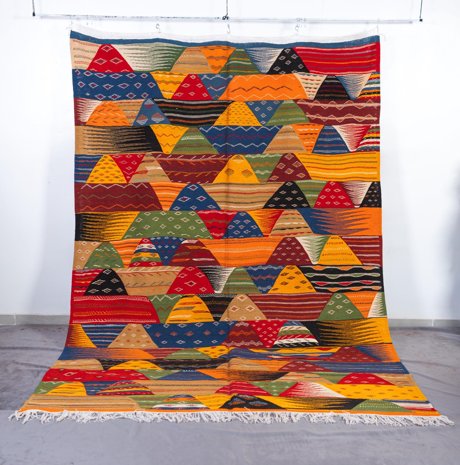 Amazigh Taznakht Colorful Geometric Tribal Berber Area Rug