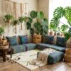 Amazigh Berber Modular Floor Sofa Seating Pouf for Living Room
