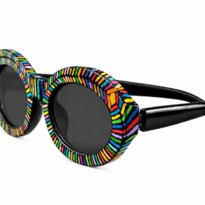 Amazigh Tamazgha Hand Painted Geometric Sunglasses Wall Art