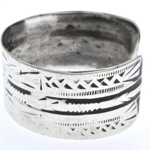 Antique Berber Amazigh Heavy Silver Tunisia Cuff Bracelet
