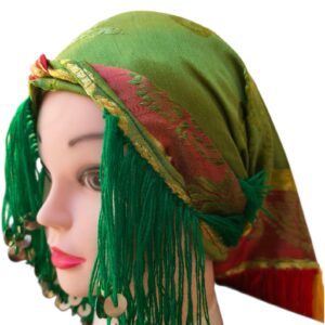 Amazigh Berber Guettib Head Scarf with Khenifra Tassels