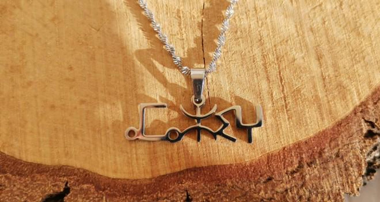 Amazigh Berber Kabyle Tifinagh Symbol Stainless Steel Necklace