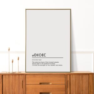 Amazigh Berber Kabyle Assirem Hope Definition Tifinagh Printable Download