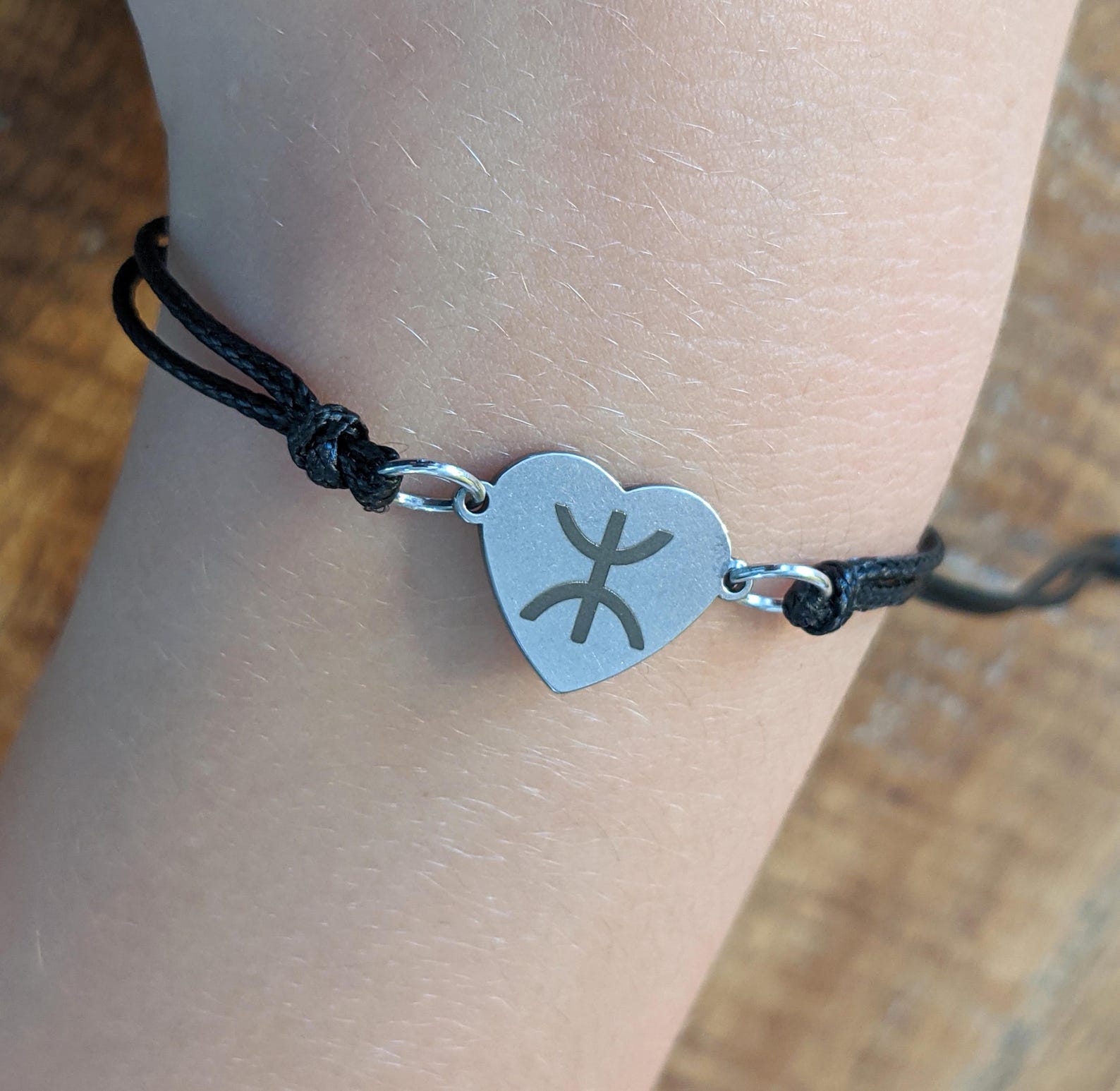 Amazigh Berber Kabyle Yaz Heart Symbol Bracelet Cultural Gift