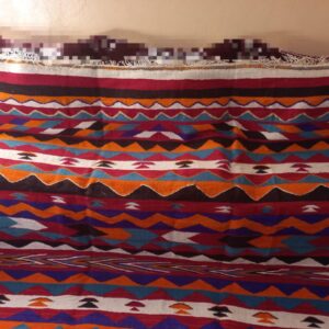 Amazigh Berber Vintage Handmade Wool Rug Traditional Tribal Carpet