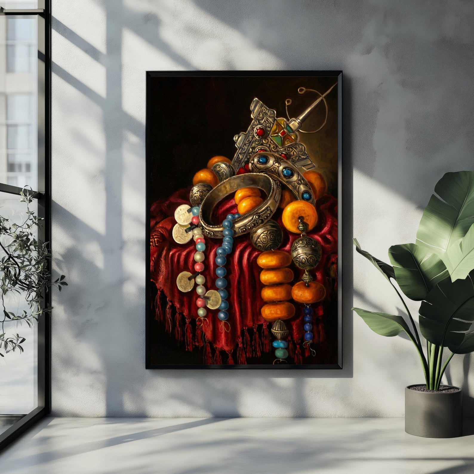 Amazigh Jewelry Printable Download Vintage Still Life Decor