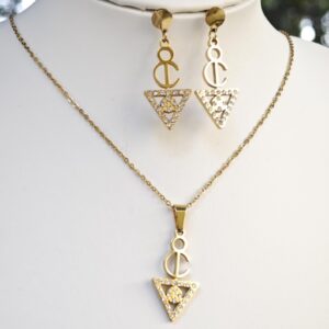 Amazigh Berber Tizerzit Fibula Inspired Stainless Steel Necklace