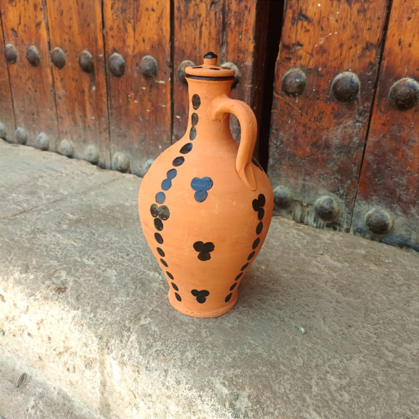 Amazigh Berber Jarre argile Poterie Artisanat Traditional Vase