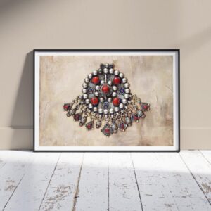 Amazigh Berber Fibula Art Print Heritage Wall Decor