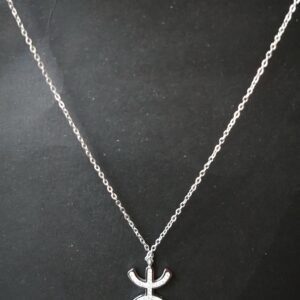 Amazigh Berber Kabyle Yaz Tifinagh lettre Necklace with Sparkling Pendant