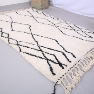 Custom Amazigh Berber Wool Rug for Living Room Decor