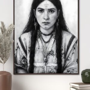 Amazigh Berber Woman Portrait Digital Download Art Print