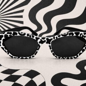 Amazigh TFUNASIN The Cows Hand Painted Sunglasses Festival Wear