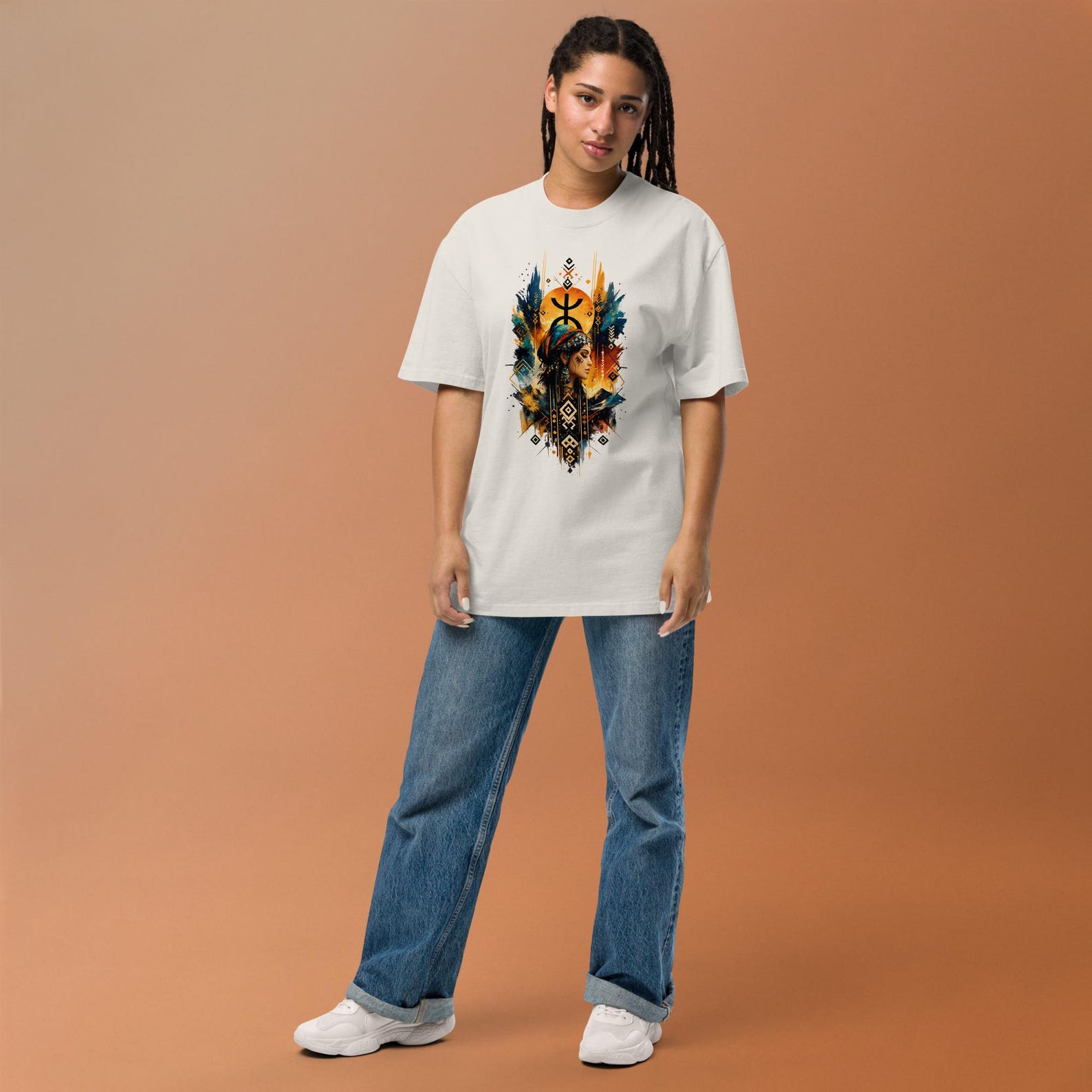 Amazigh Berber Graphic Modern Colorful Streetwear Symbol Art T-Shirt