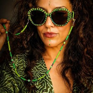 Amazigh ABRID N TAMAZGHA Paths Hand Painted Sunglasses Frames