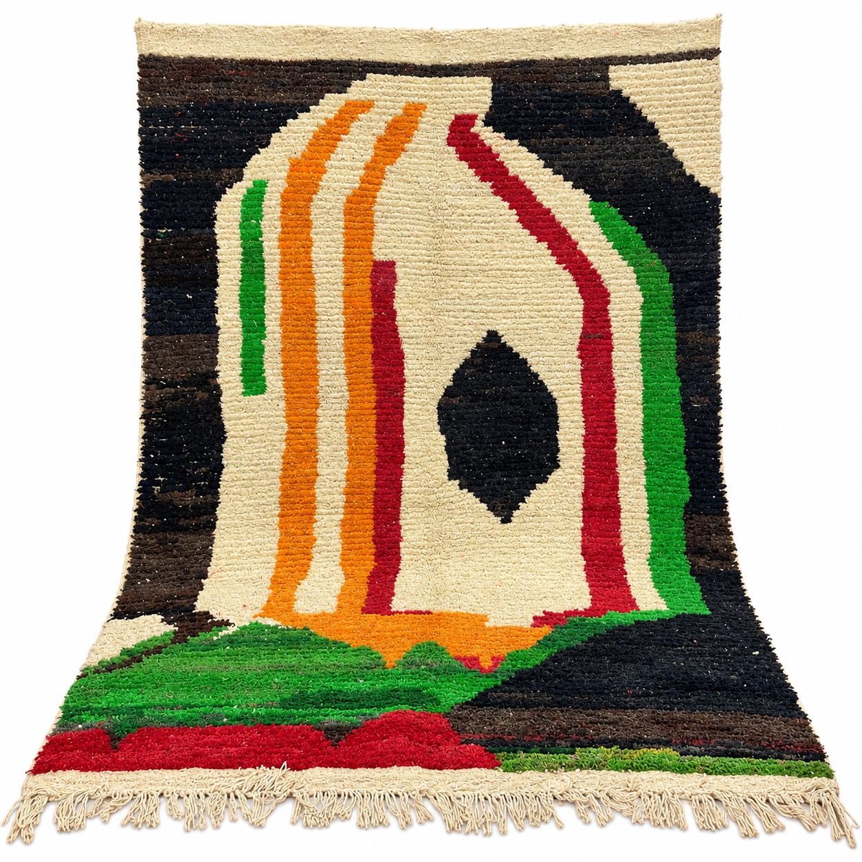Amazigh Abstract Berber Wool Rug Custom Design Size Options