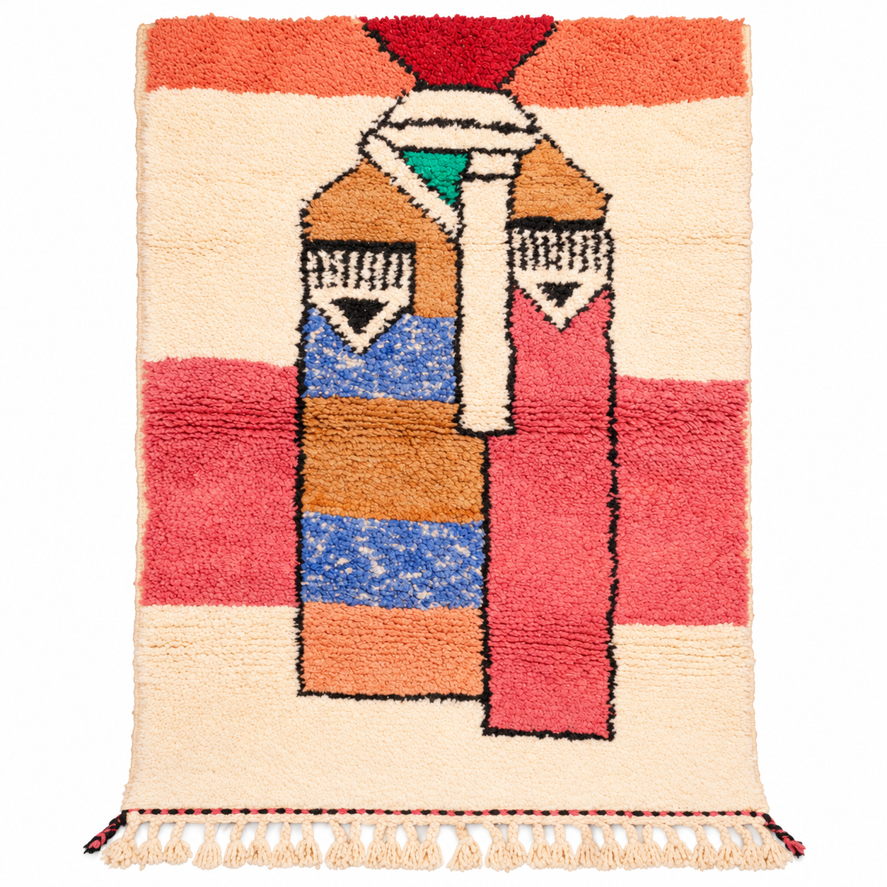 Amazigh Azilal Wool Rug Abstract Mountain Spirit Berber Carpet