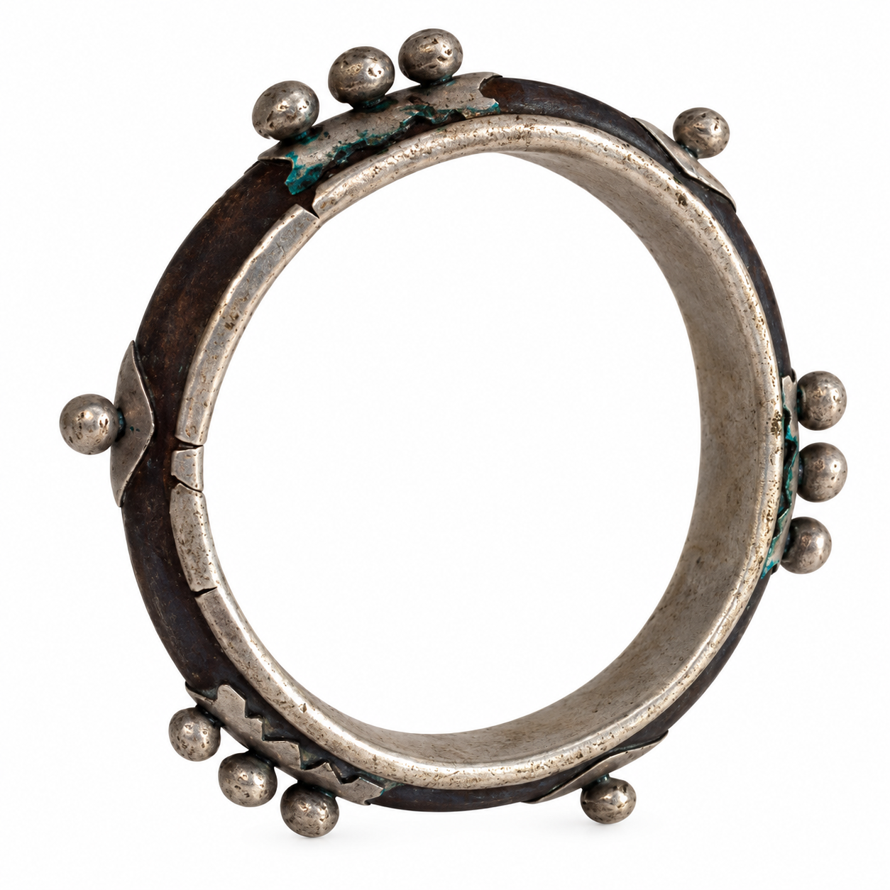 Amazigh Berber Antique African Silver Bangle Bracelet 80 Years Old