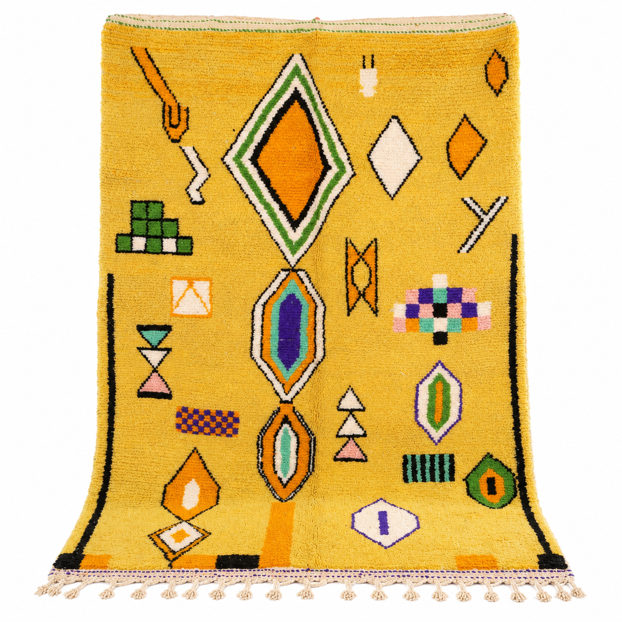 Amazigh Berber Custom HandWoven Living Wool Area Rug