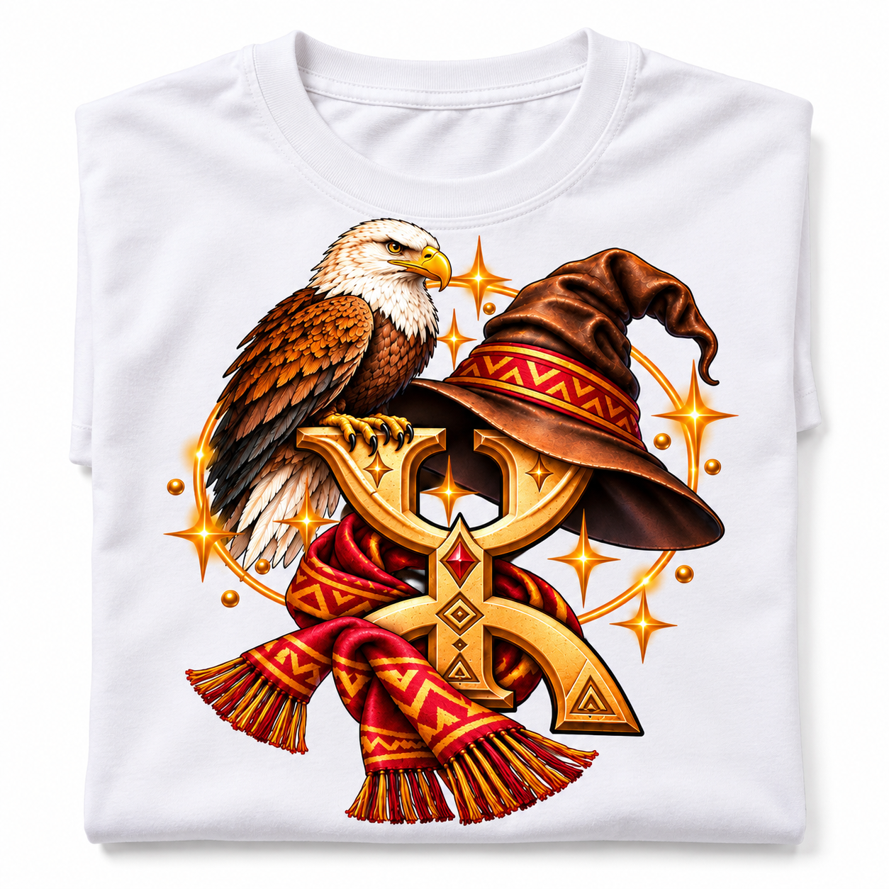 Amazigh Berber Eagle Wizard Hat Digital T-Shirt Design PNG