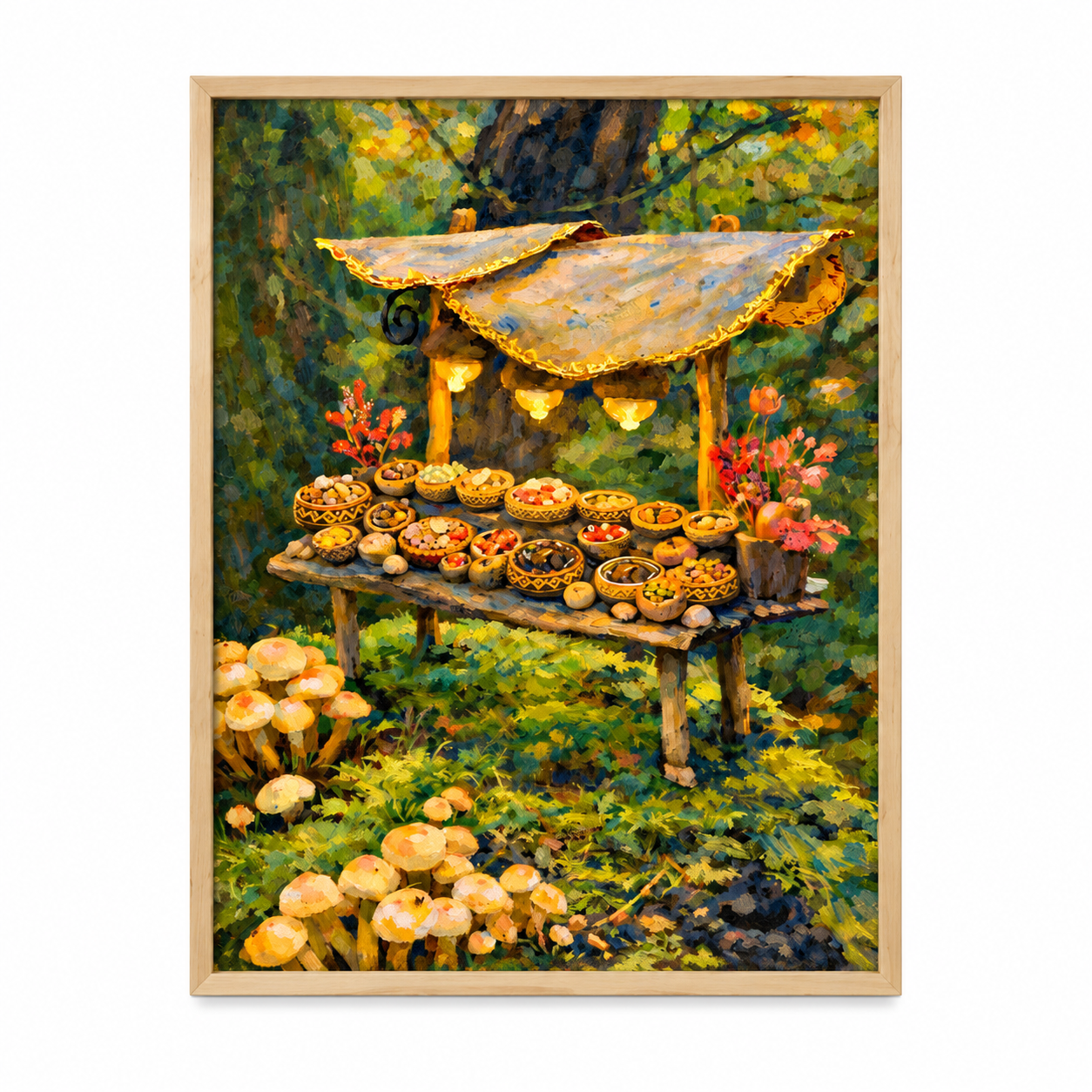 Amazigh Berber Golden Still Life Digital Art Bowl