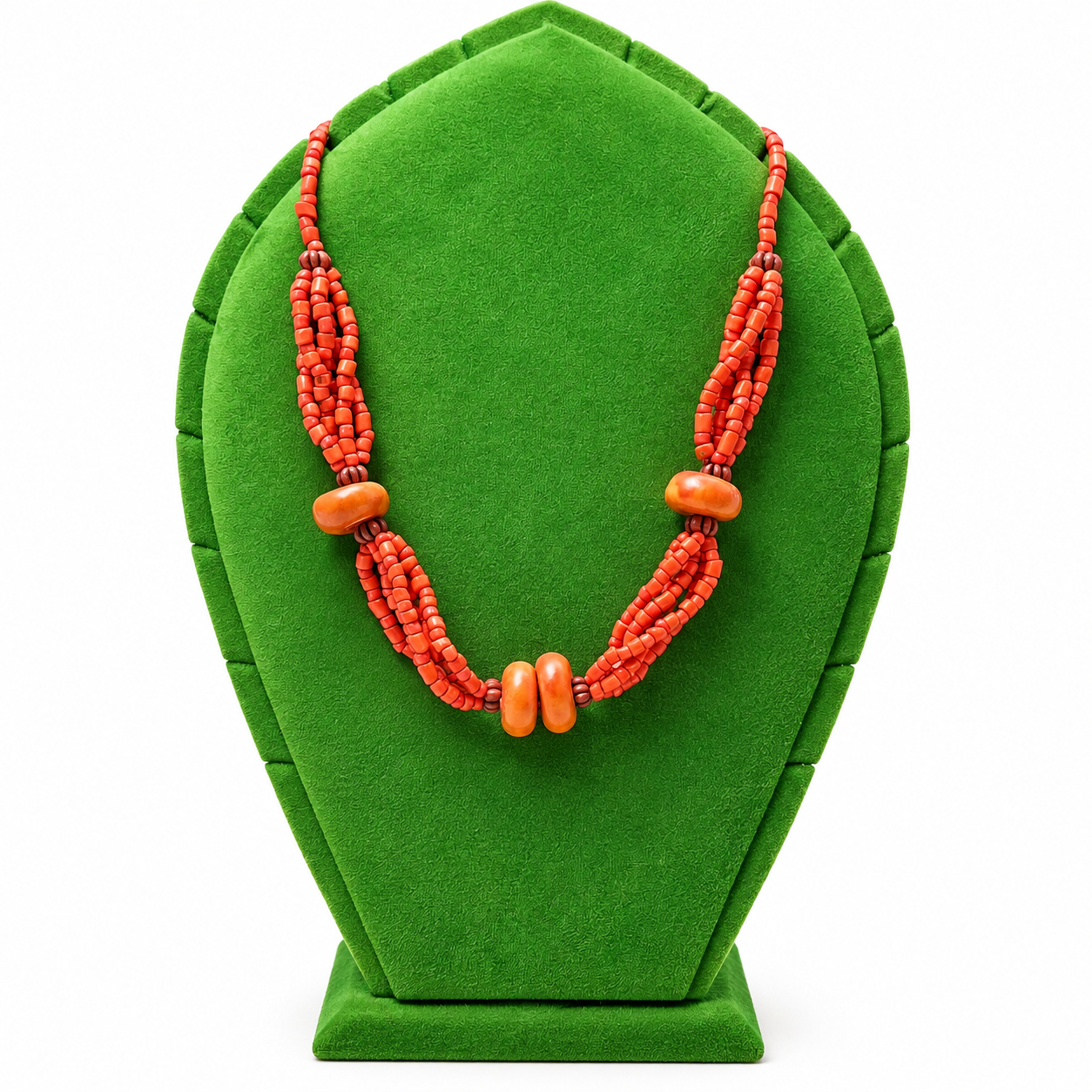 Amazigh Berber Handmade Beaded Necklace Traditional Tribal Statement Jewelry