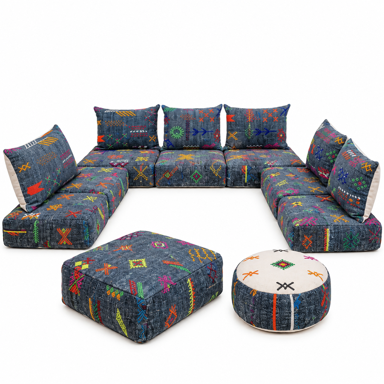 Amazigh Berber Modular Floor Sofa Seating Pouf Living Room
