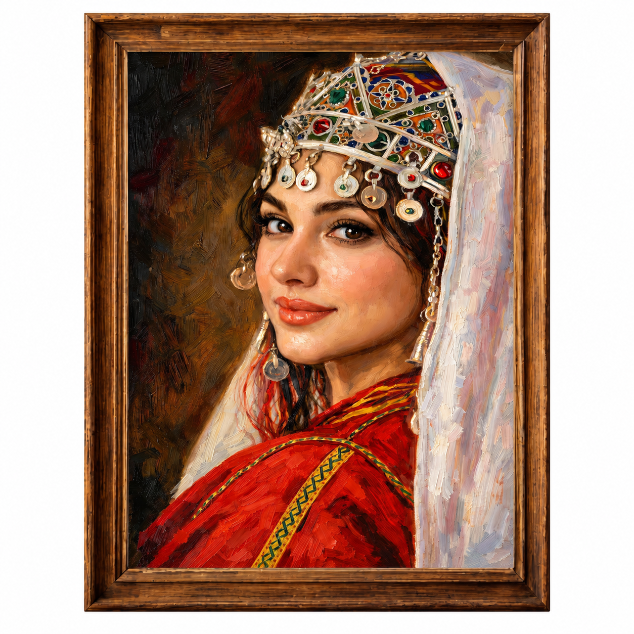 Amazigh Berber Portrait Painting Home Decor Printable Download