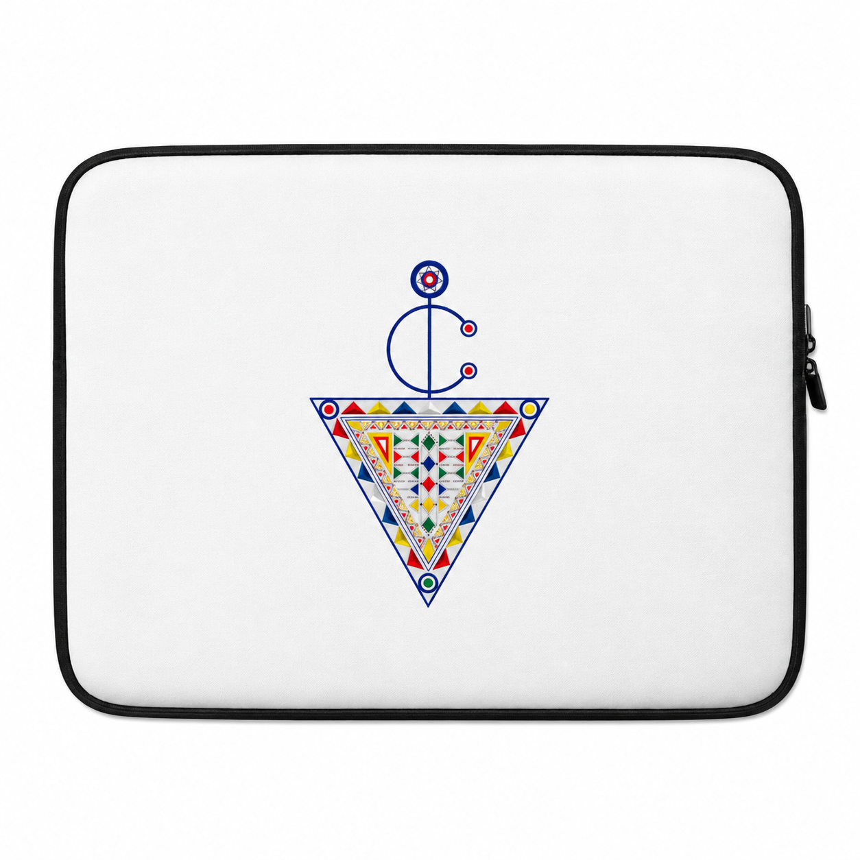Amazigh Berber Symbol Oil Faux Fur Lined Laptop Sleeve