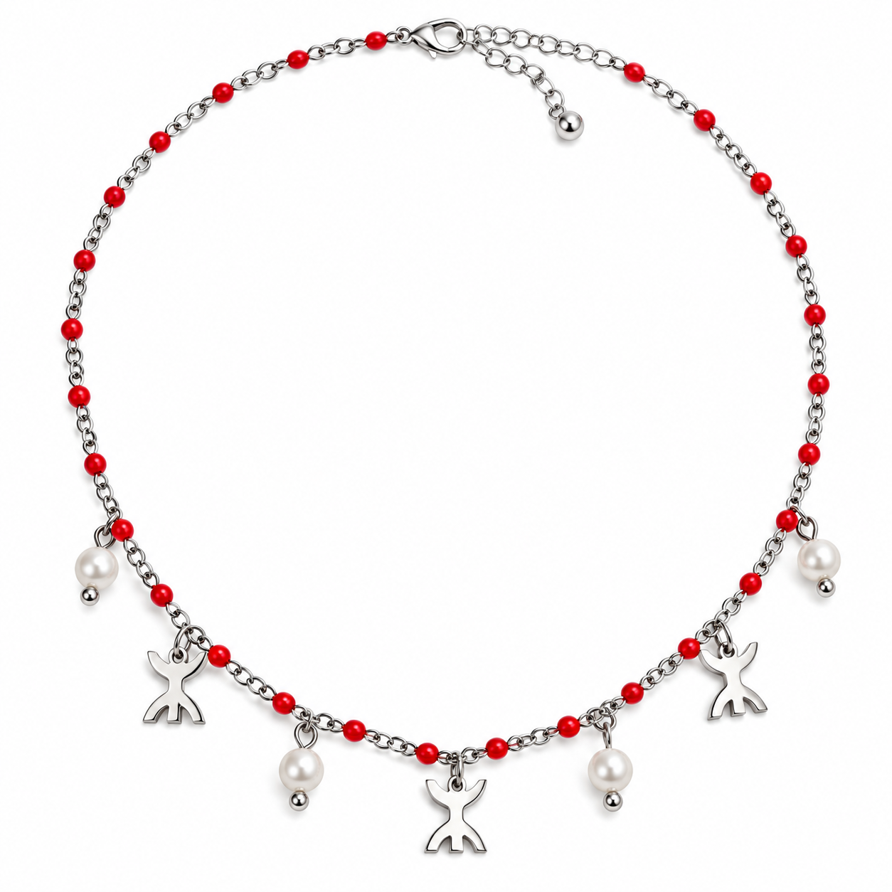 Amazigh Berber Tifinagh Yaz Kabyle Beaded Necklace with Pendant