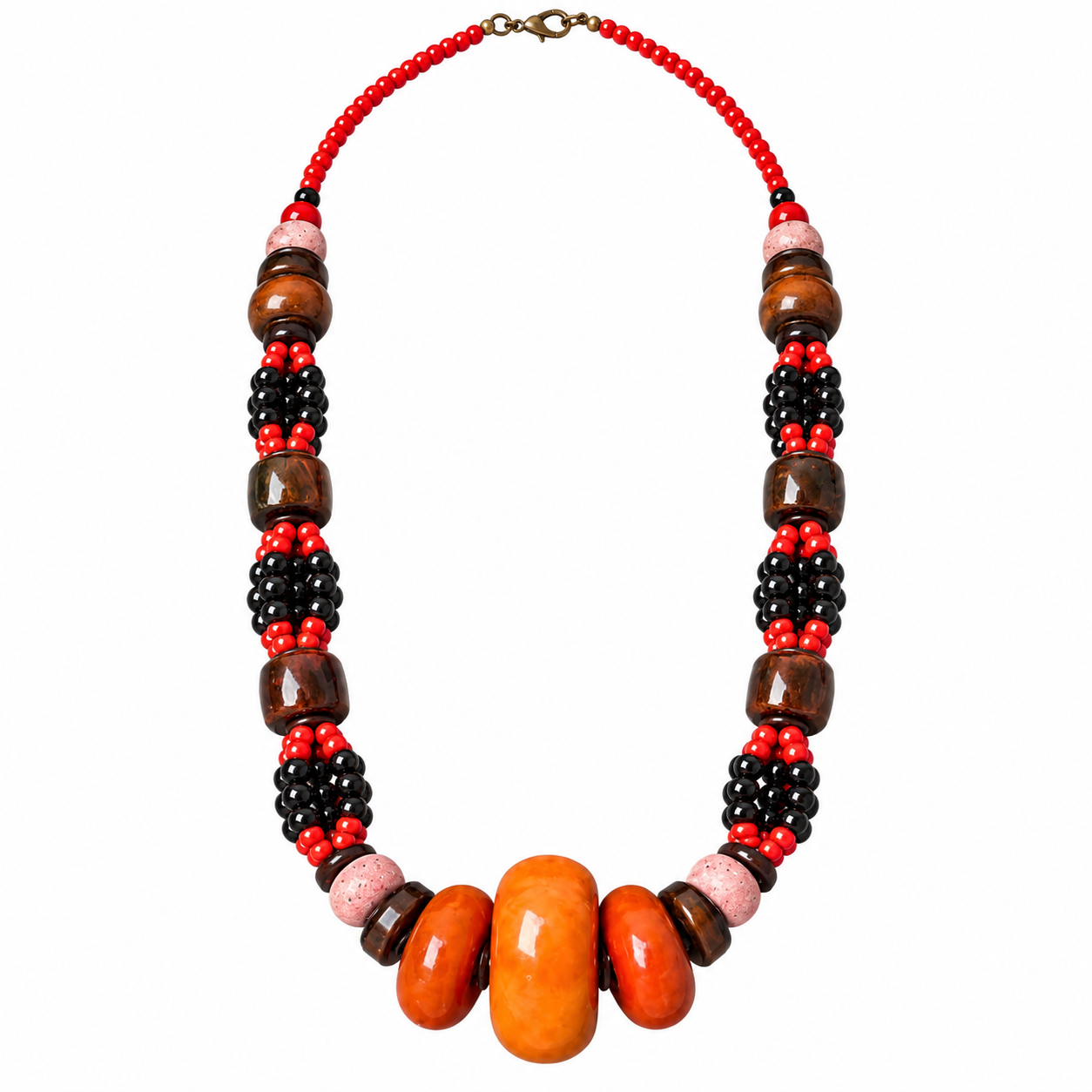 Amazigh Berber Vintage Handmade Boho Statement Necklace Jewelry
