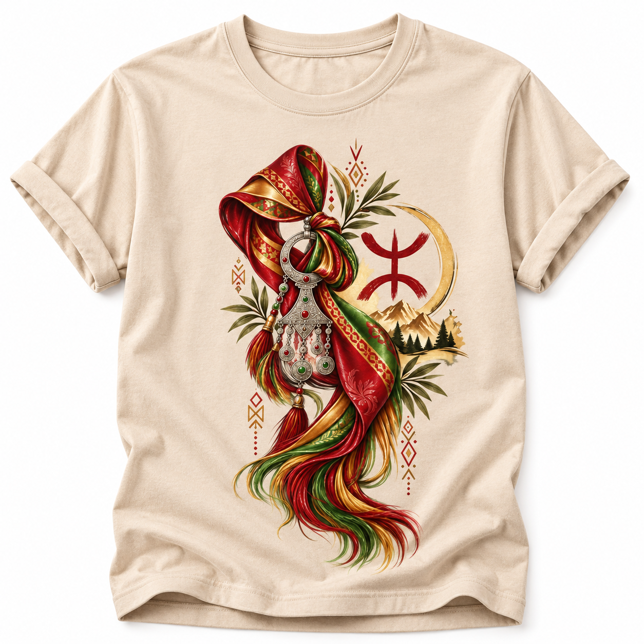 Amazigh Berber Yaz North African Digital T-Shirt Design PNG