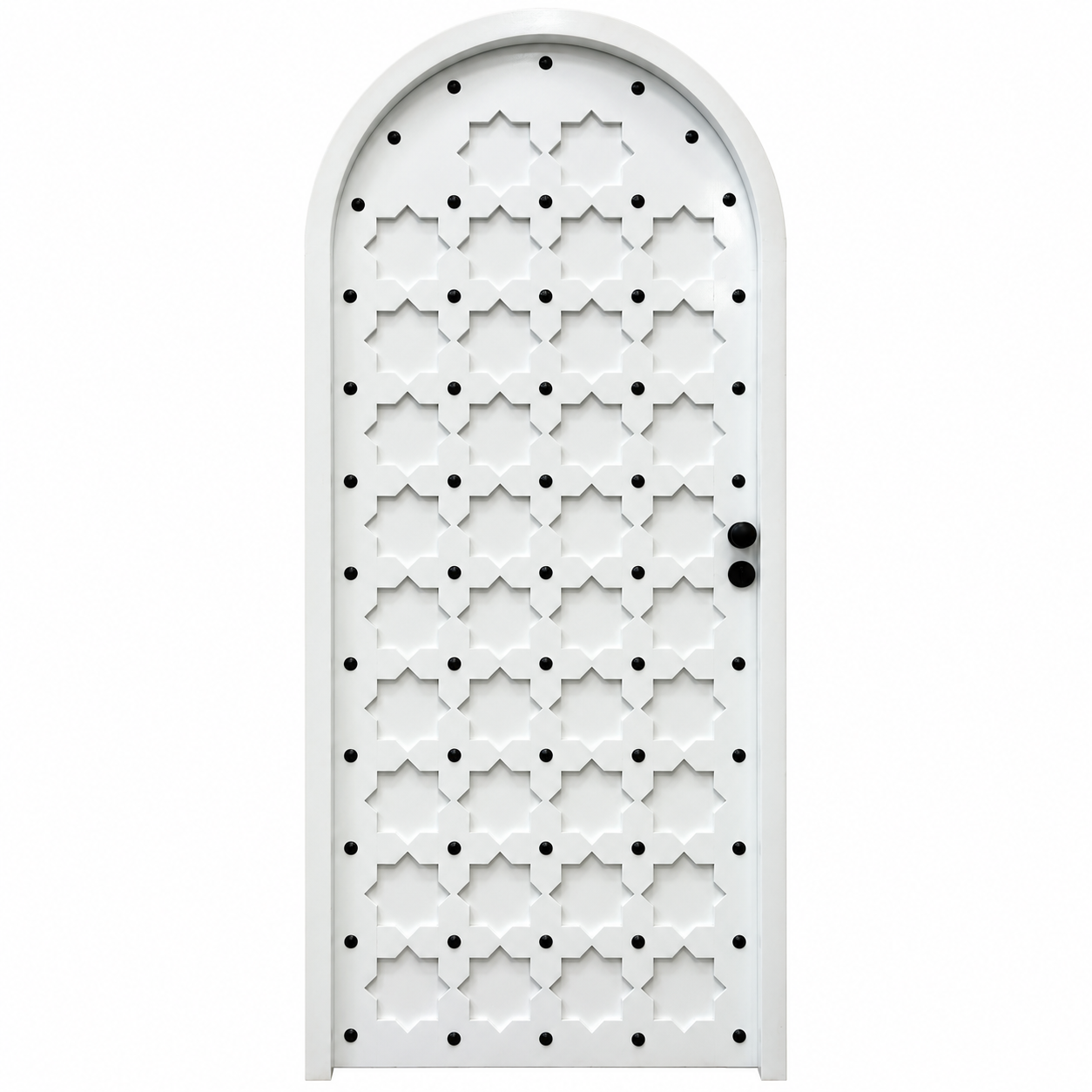 Amazigh CUSTOM Carved Cedar Moorish Wooden DOOR Berber Design