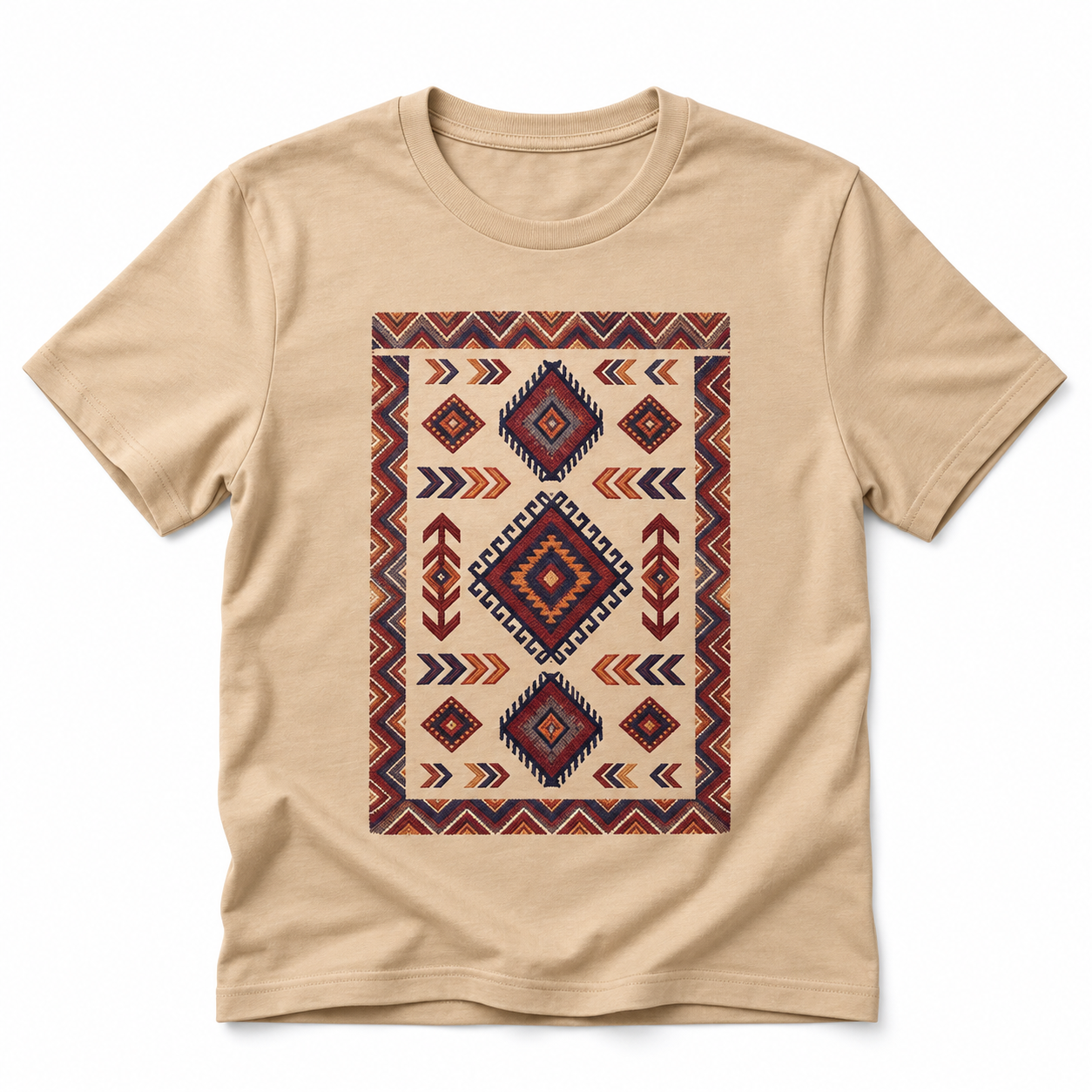 Amazigh Geometric Digital T-Shirt Design PNG Download Pattern