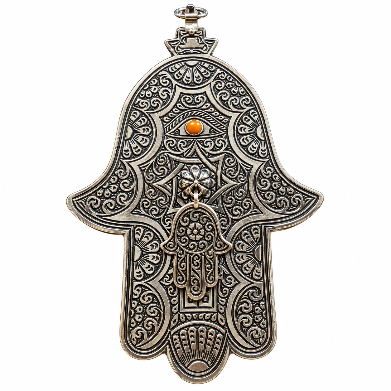Amazigh Hamsa Hand of Fatima Evil Eye Protection Bag