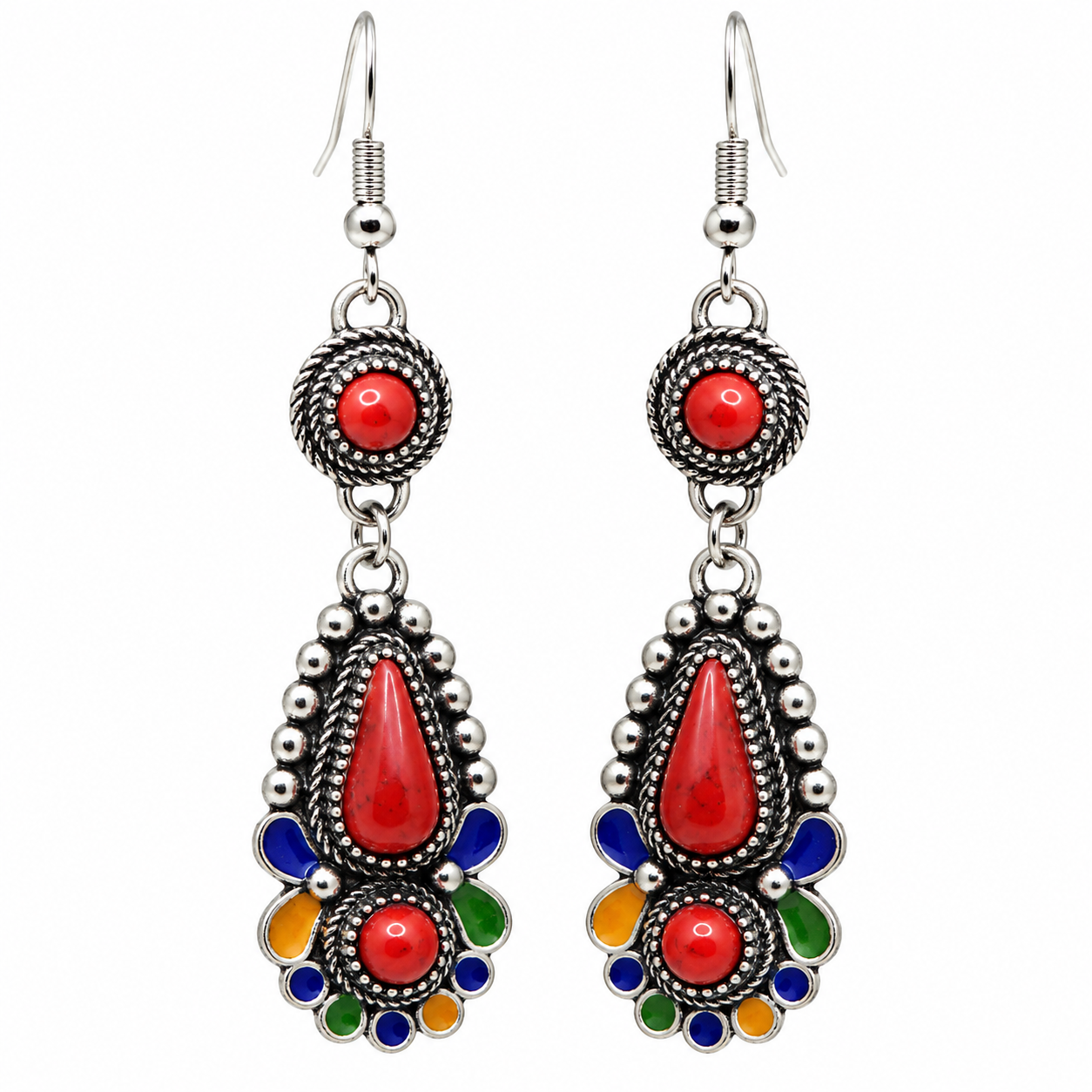 Amazigh Kabyle Berber Earrings with Traditional Ethnic Design