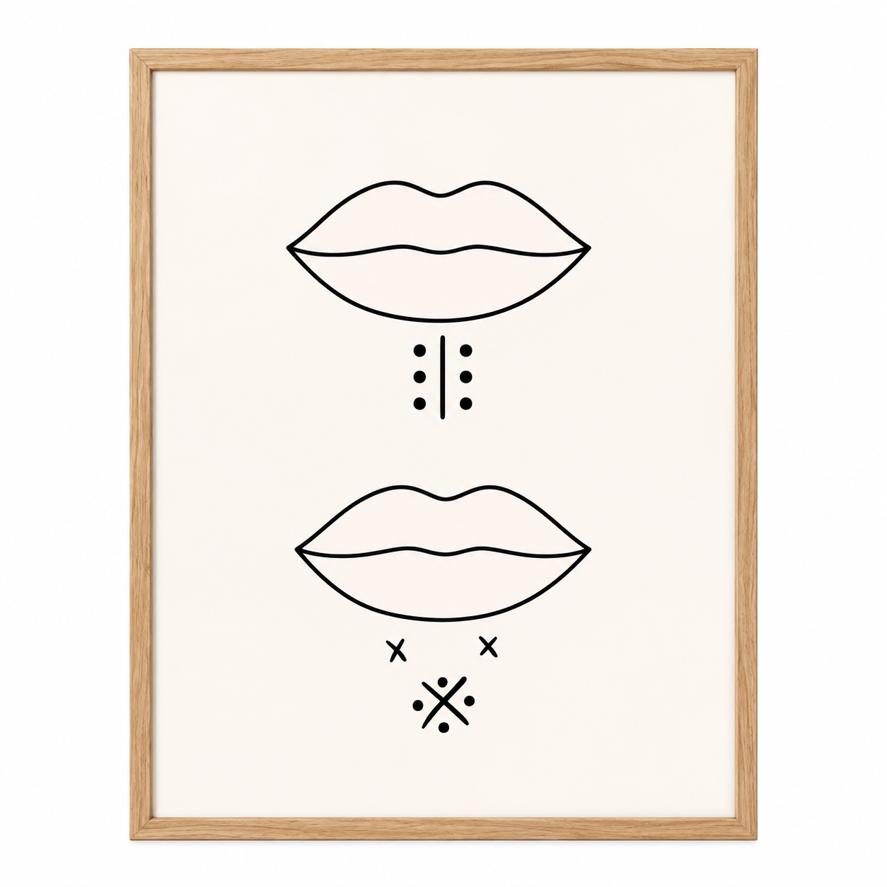 Amazigh Minimalist Line Art Print Motifs Digital Download