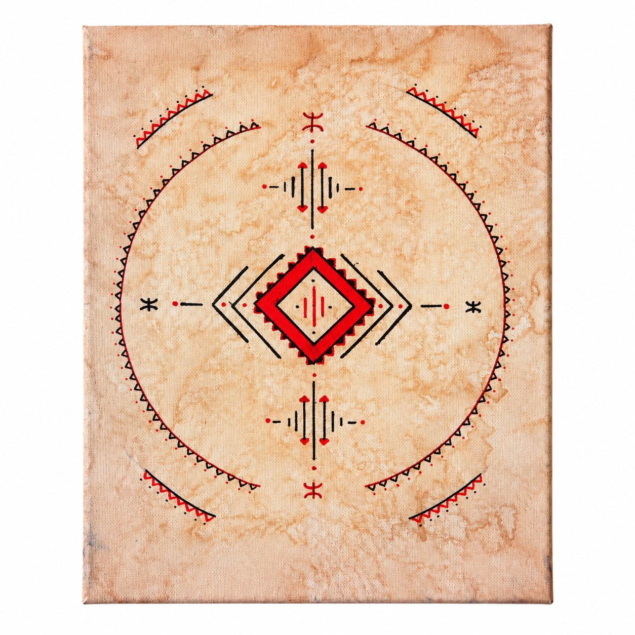 Amazigh Origins Handmade Acrylic Painting Wall Art Design