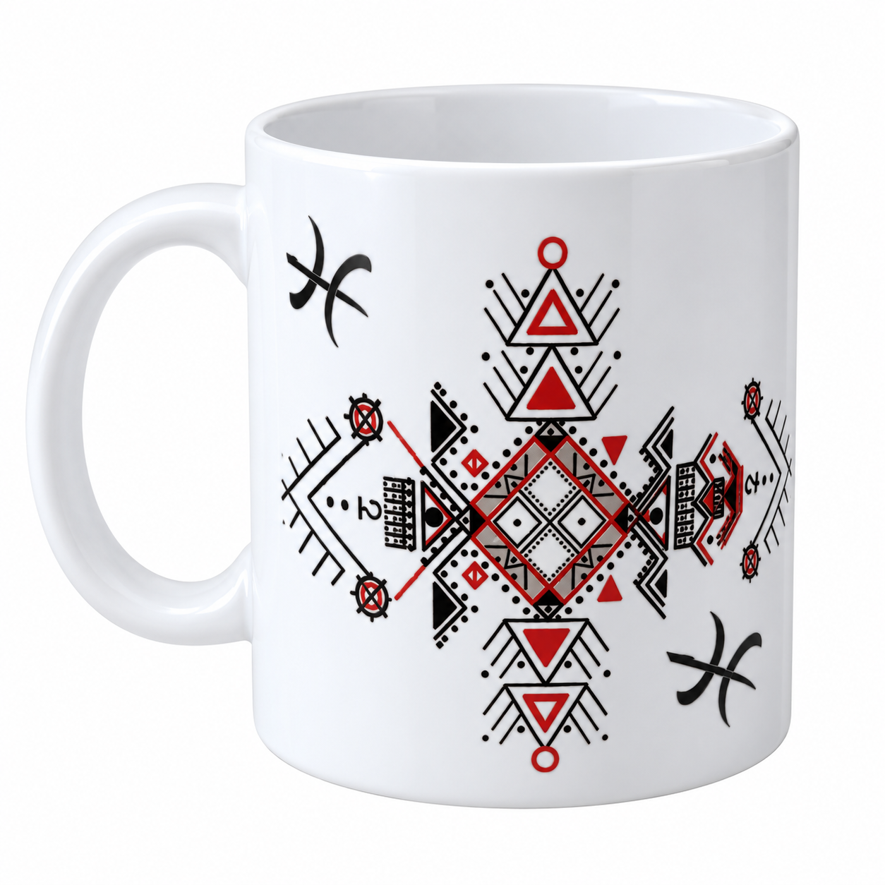Amazigh Personalized Mug with Custom Name Heritage Design
