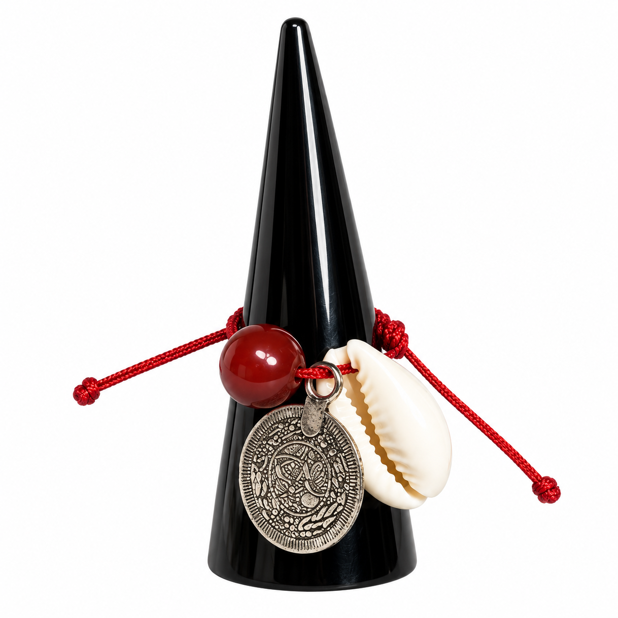 Amazigh Rif Adjustable Traditional Pearl Ring for Henna Ceremonies