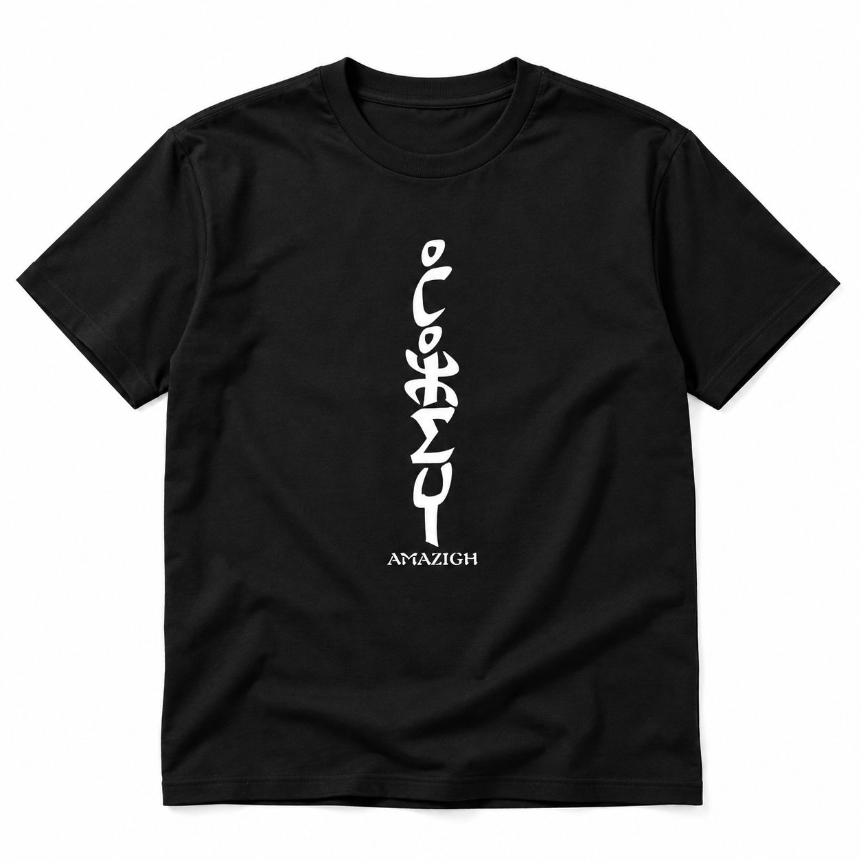 Amazigh Tifinagh Heritage T-Shirt in Old Script Cultural Design
