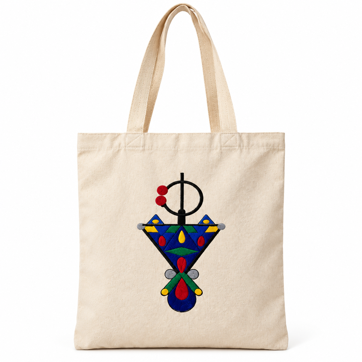 Amazigh Tote Bag Brodé Broderie Algérien Embroidered Cultural Design