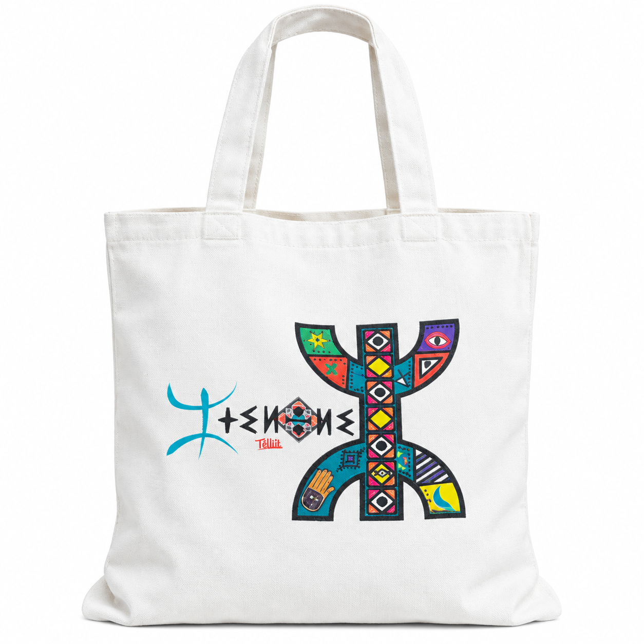 Amazigh Tote Bag with Traditional Identity Inspired Designs