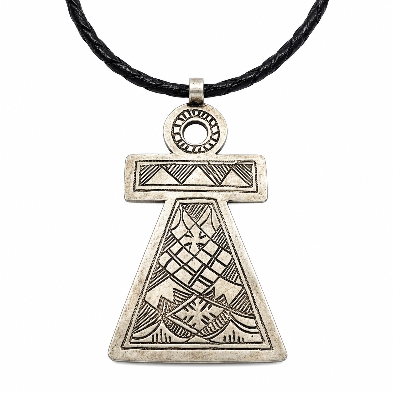 Amazigh Tuareg Sterling Silver Pendant Amulet Berber Necklace