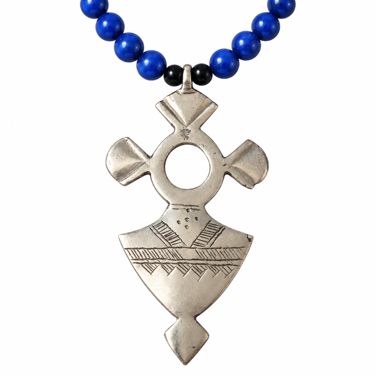 Amazigh Tuareg Taghment croix Berber Vintage Jewelry Necklace