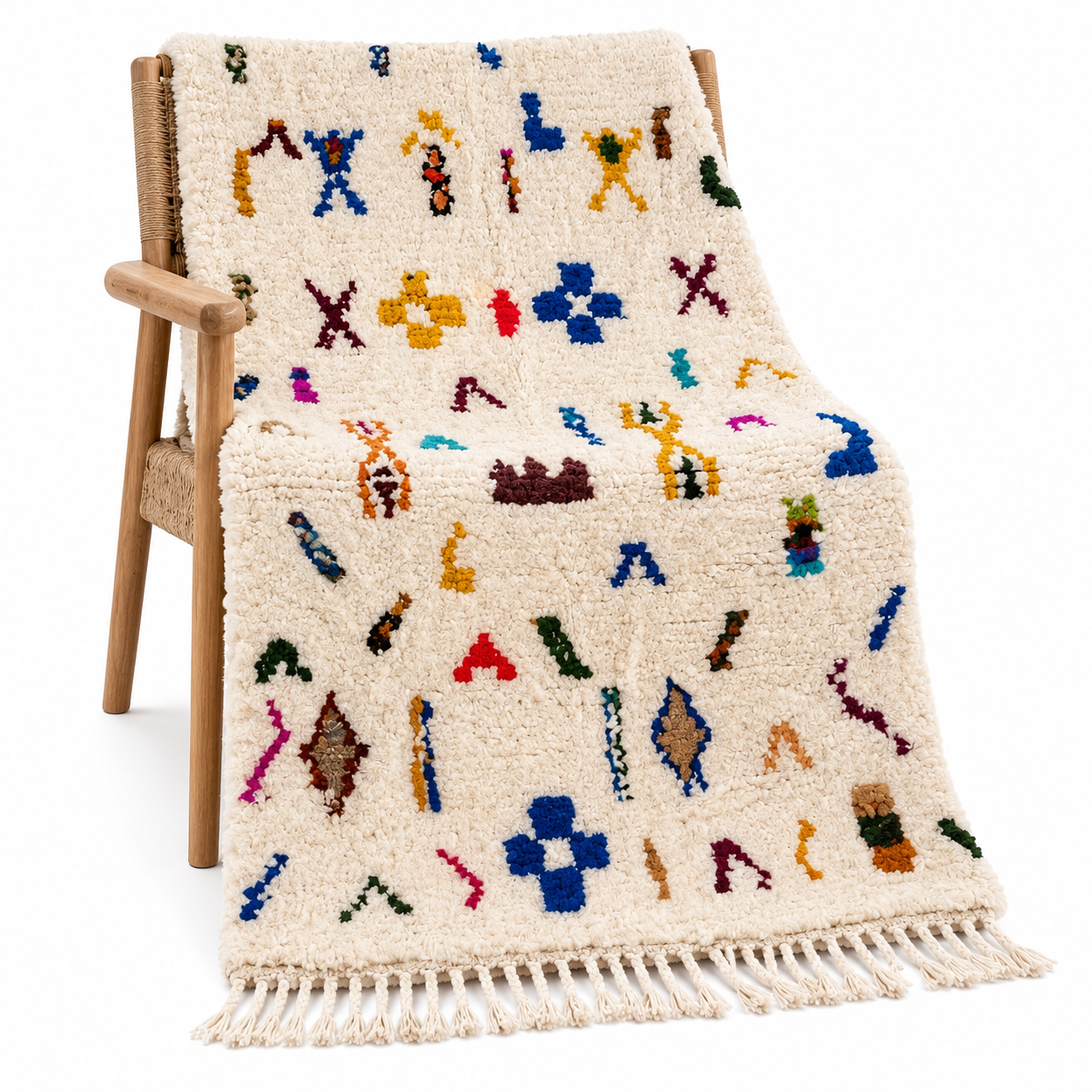 Amazighs Azilal Symboles Miniatures Yamiriam Berber Rug for Elegant Interiors
