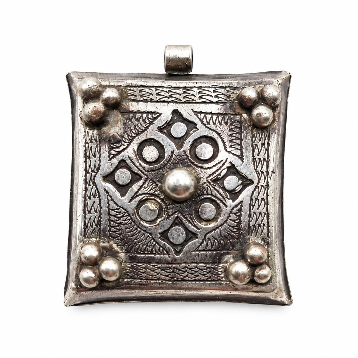 Antique Amazigh Berber Amulet Pendant Box Necklace Charm