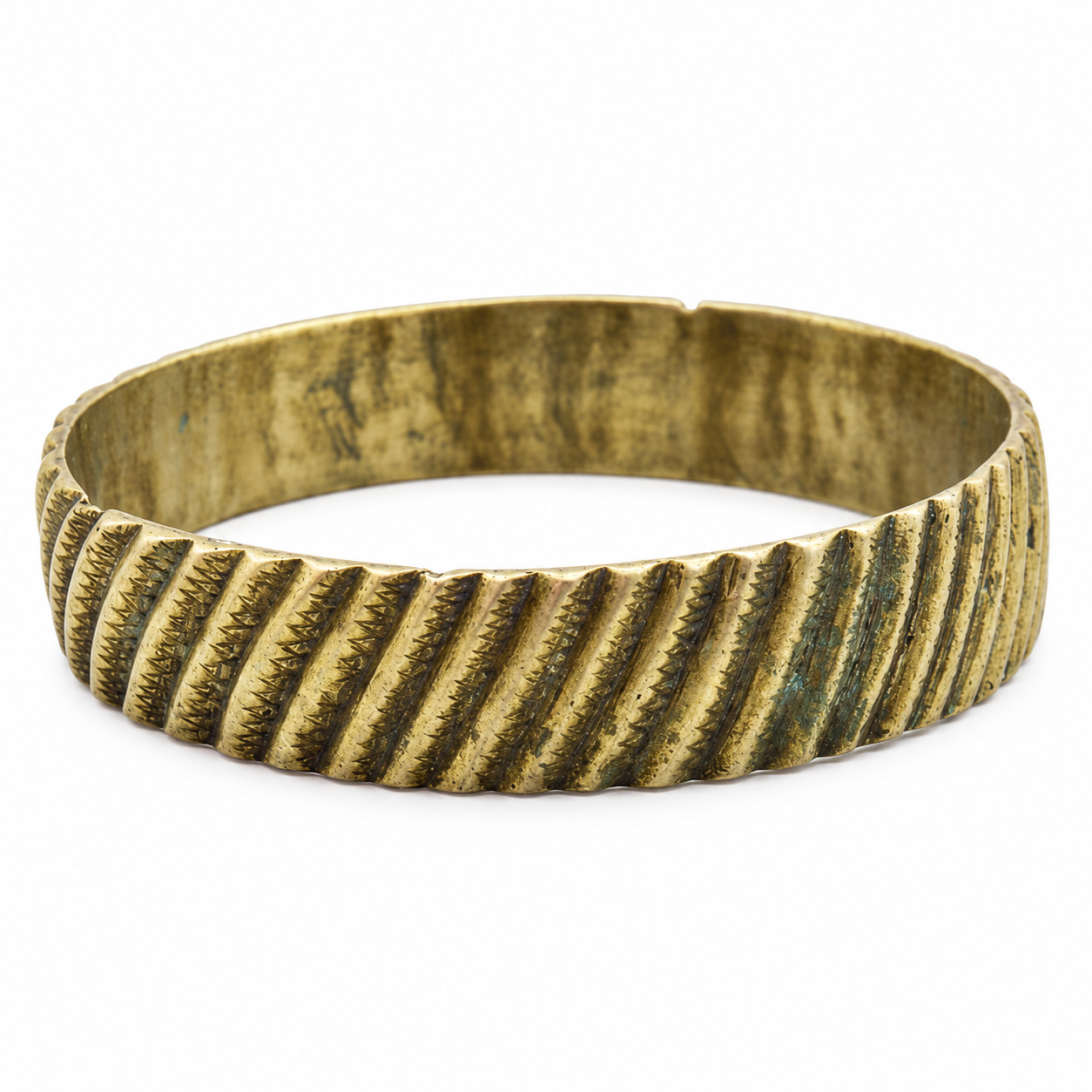 Antique Amazigh Berber Geometric Engraved Vintage Bangle Bracelet
