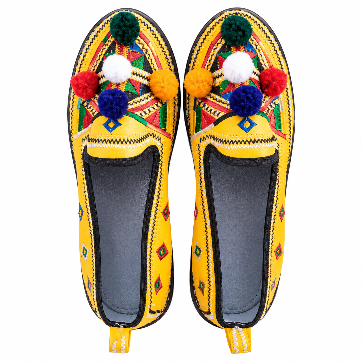 Berber Amazigh Babouche Shoes Handmade Leather Boho Slippers