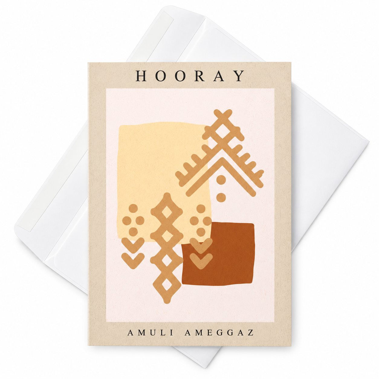 Berber Amuli Ameggaz Kabyle Birthday Greeting Card Design